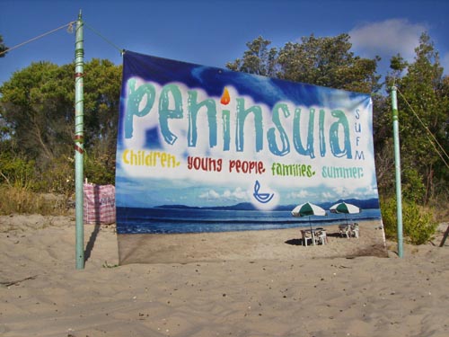 Peninusla SUFM Banner. Children. Young People. Families. Summer.
